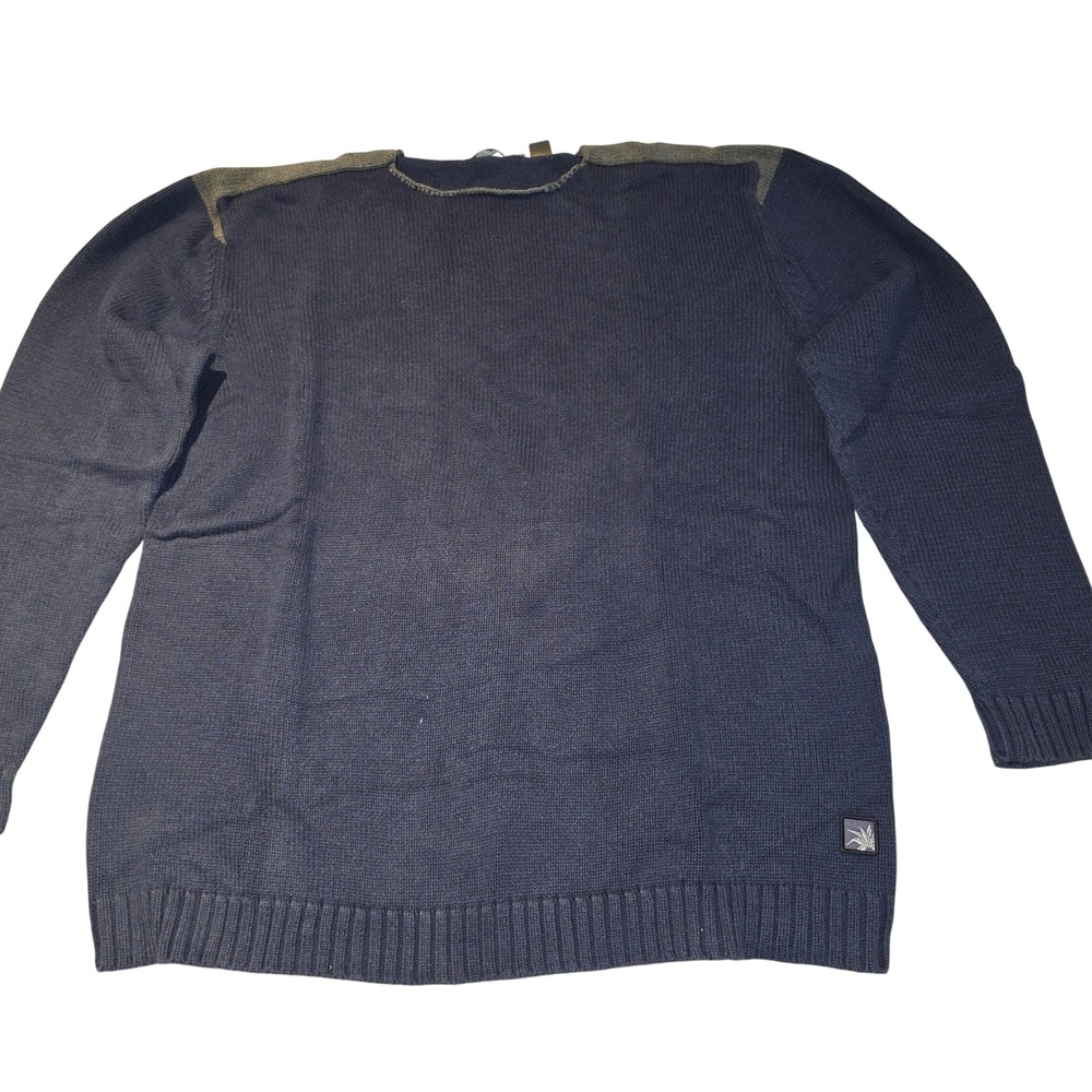 Agave UX Mens Sweater XL Blue Crew Neck Long Sleeve Pullover Knit - Picture 1 of 7